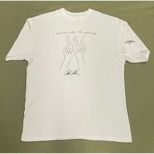 1992 Calvin Klein Win Against Aids W Magazine 20th Anniversary T Shirt Sz L